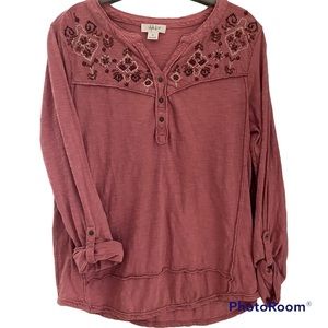 Style & Co. Women’s Roll Tab Sleeve Top